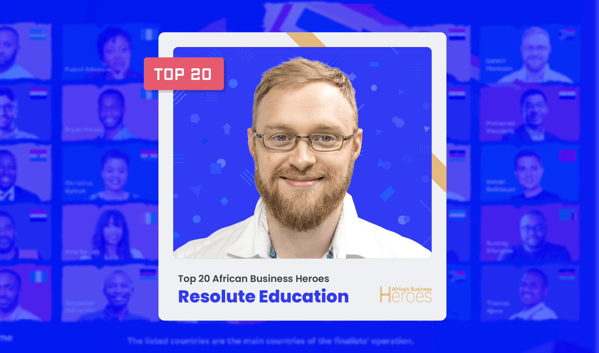 Rising Above: Resolute Education Among Top 20 Finalists for Africa's Business Heroes
