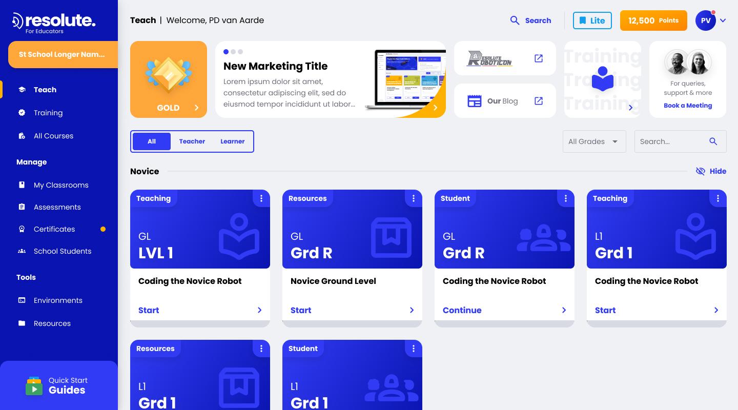 Educator Dashboard